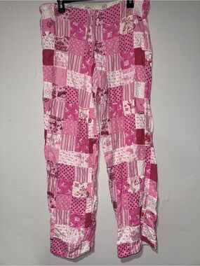 2008 Vintage Victorias Secret Patchwork Pajama Pants